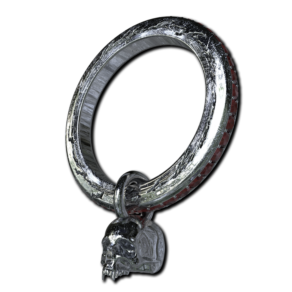 blood stone band ring